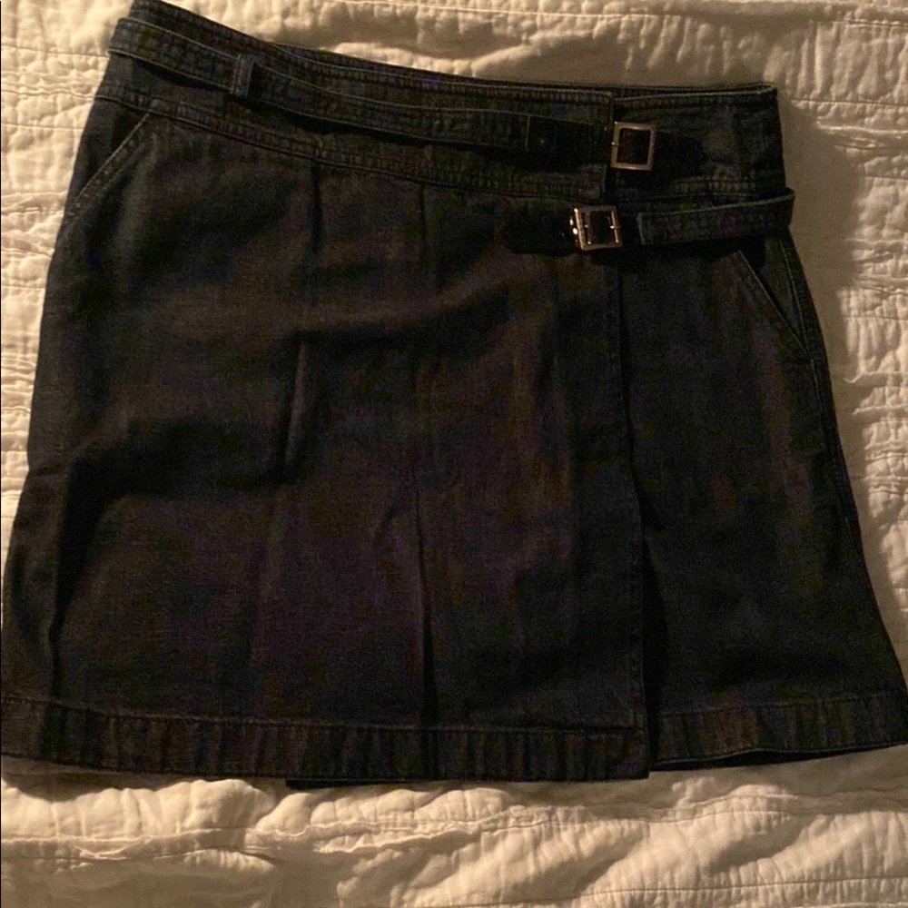 Chanel Denim Wrap Skirt, 42